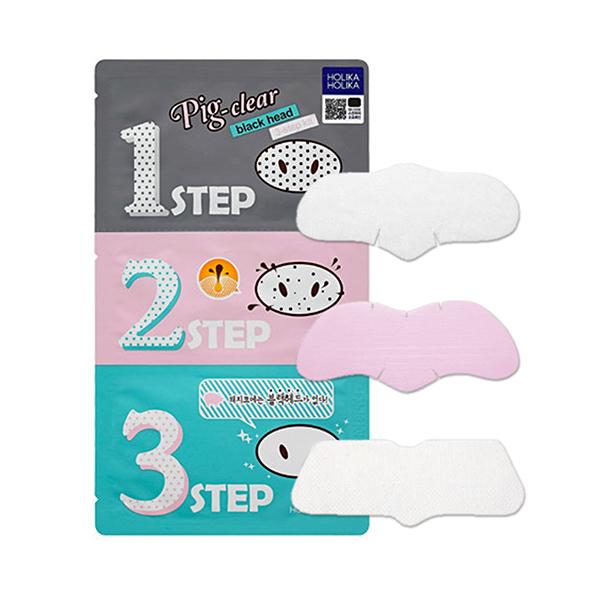 Holika Holika Pig Clear Blackhead 3-Step Kit nga BASSKO për heqje të pikave të zeza dhe pastrim të poreve