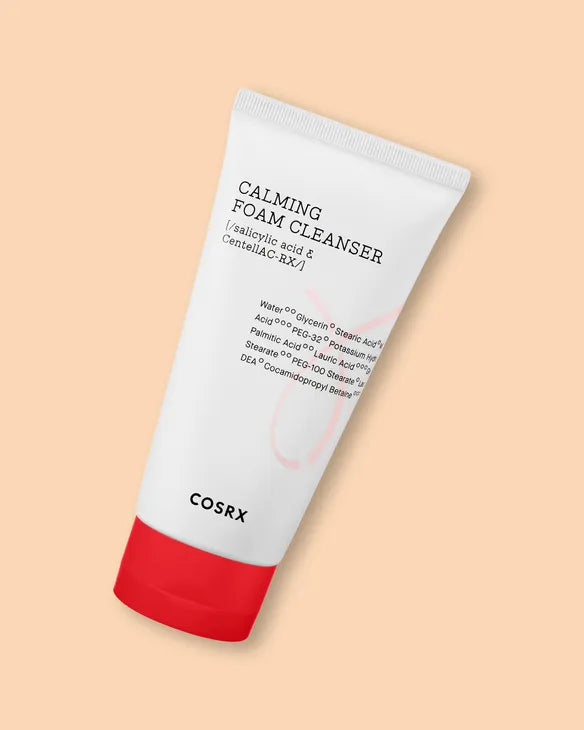 COSRX AC Collection Calming Foam Cleanser 2.0 nga BASSKO për pastrim të butë dhe qetësim të lëkurës me akne