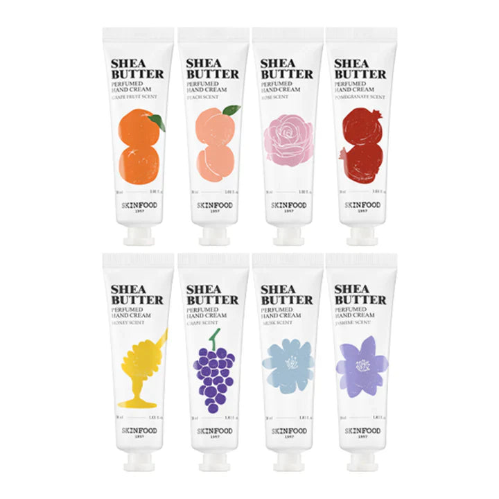 Skinfood Shea Butter Perfumed Hand Cream – krem duarsh i butë dhe aromatik me shea butter nga Bassko.