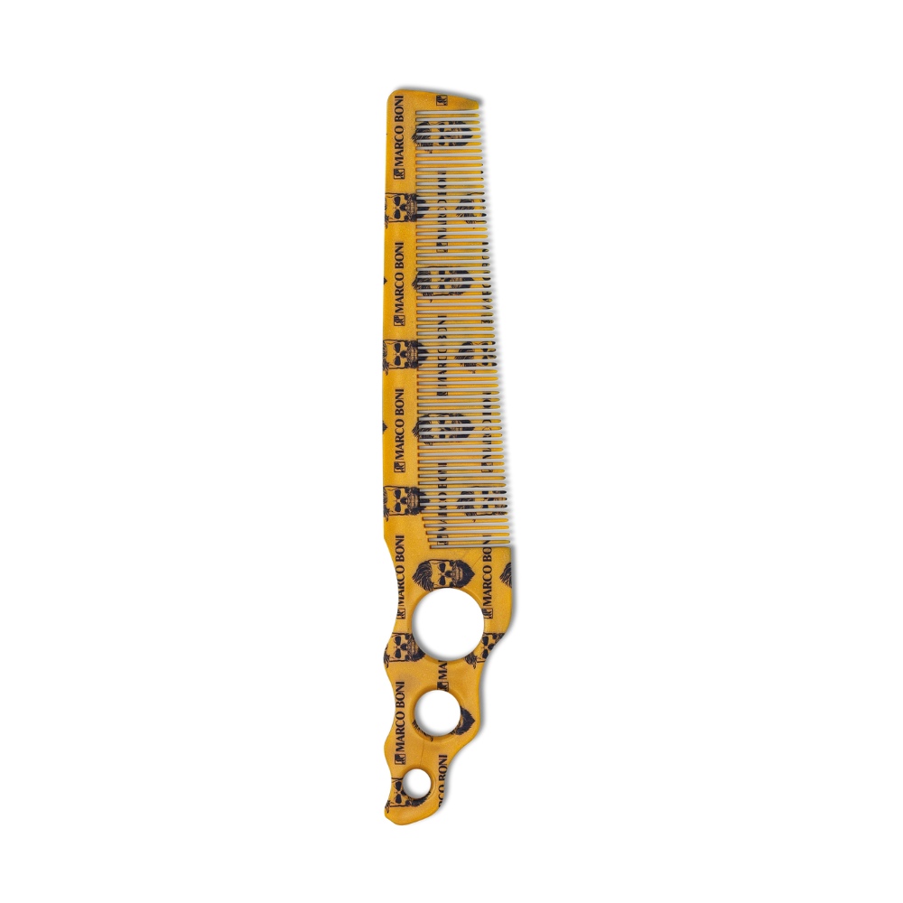 Men Line Skull Fine-Tooth Comb