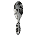Men Line Skull Oval Hair Brush - Assorted Colors