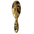 Men Line Skull Oval Hair Brush - Assorted Colors