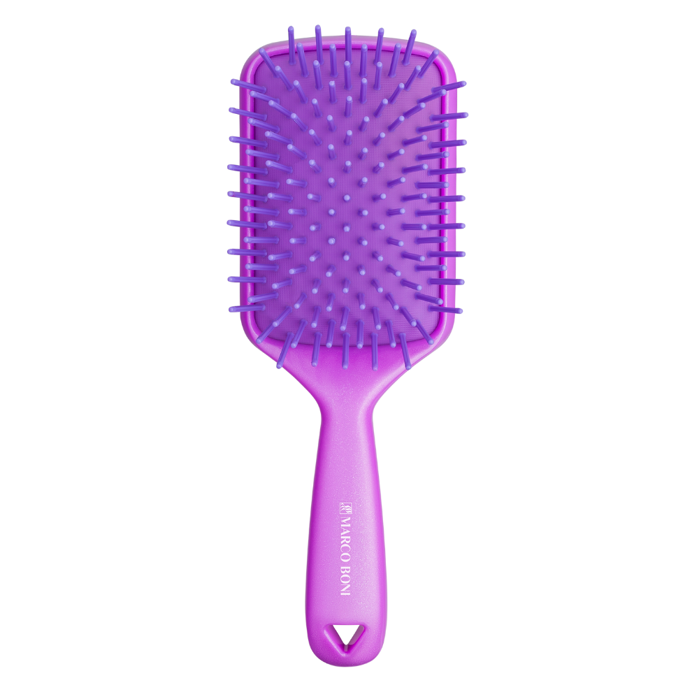 Color Cushioned Massaging Paddle Daily Use Hair Brush