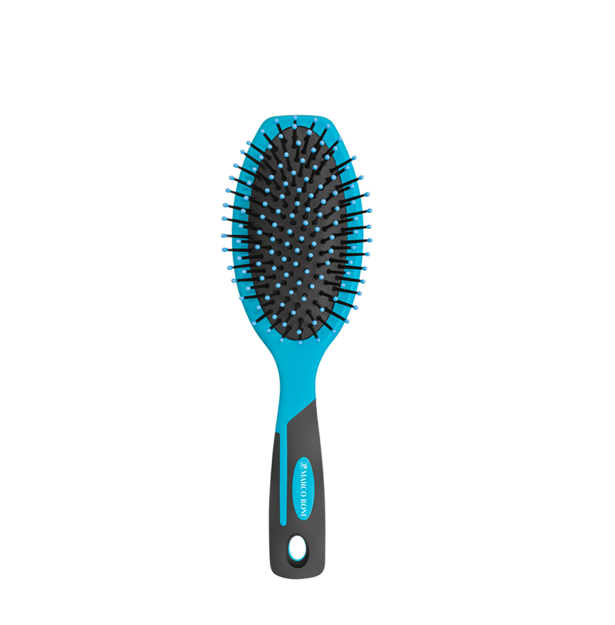 Cushioned Hair Brush with Rounded Body
