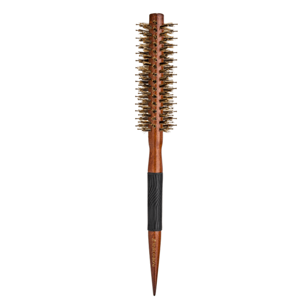 Professional Wooden Hair Brush with Pointed Handle Ø  12