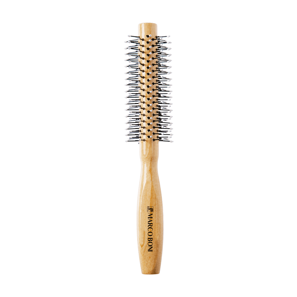 Medium Blow-Dry Hair Brush with Wooden Handle