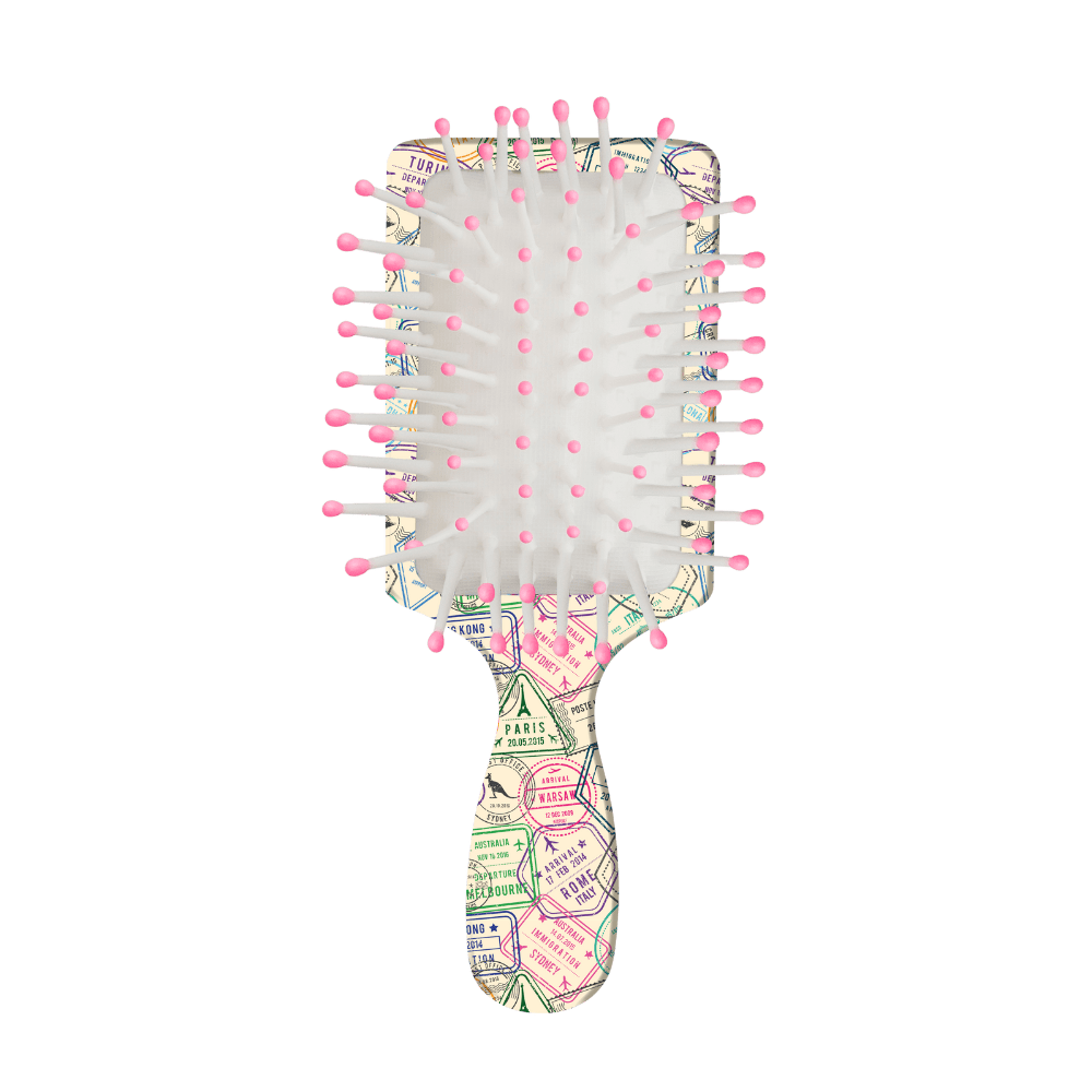 Mini Paddle Hair Brush for Handbag