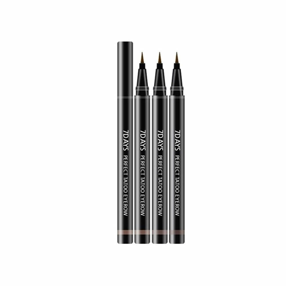 TONYMOLY 7Days Perfect Tattoo Eyebrow 03 Brown – laps vetullash me efekt afatgjatë dhe ngjyrë kafe natyrale nga Bassko.
