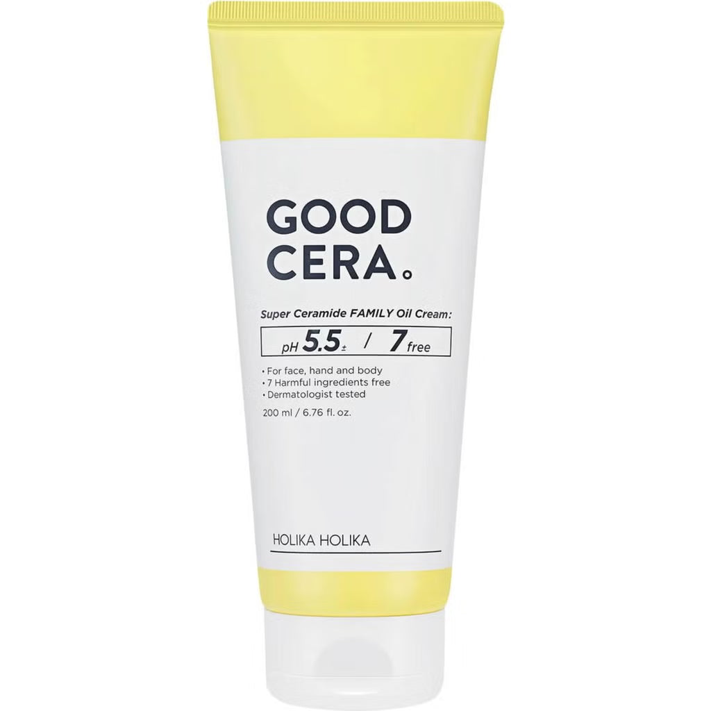 Holika Holika Good Cera Super Ceramide Family Oil Cream nga BASSKO për ushqim dhe mbrojtje të lëkurës së thatë