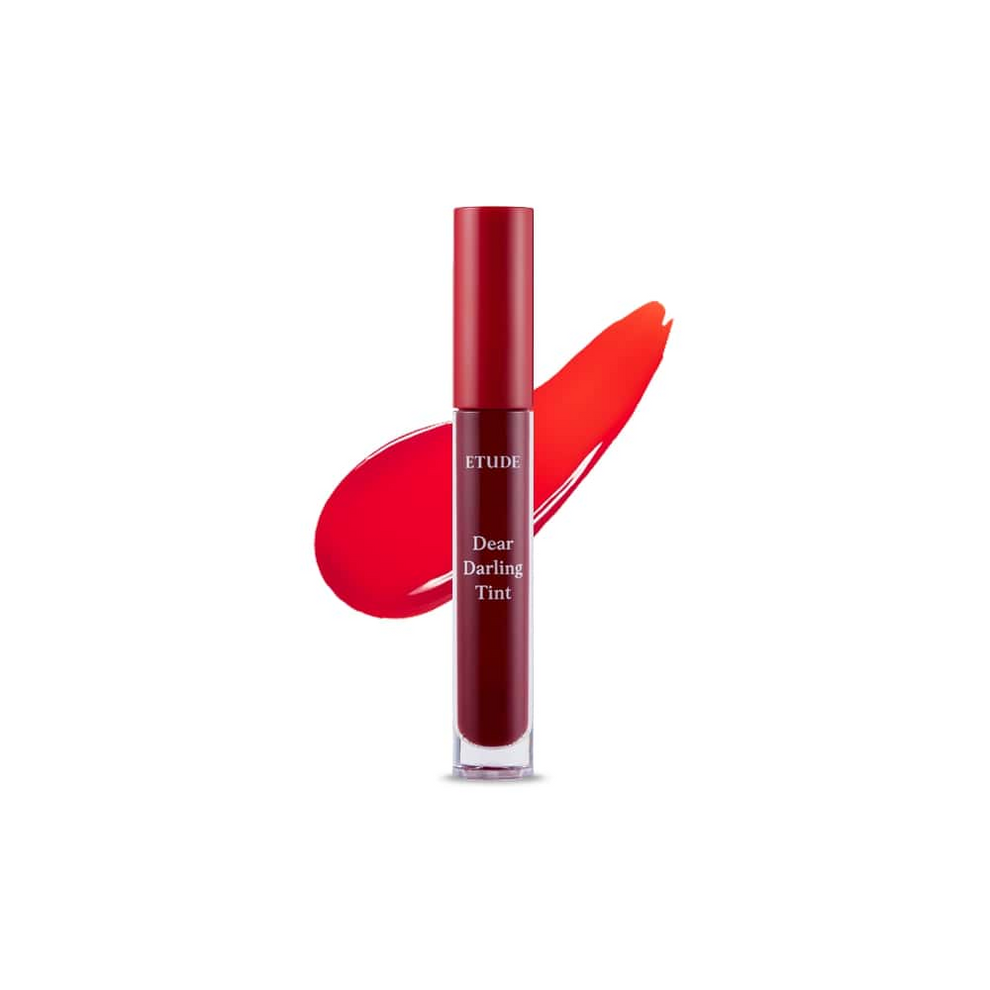 Etude Dear Darling Water Gel Tint nga BASSKO për buzë me ngjyrë të gjallë dhe shkëlqim natyral