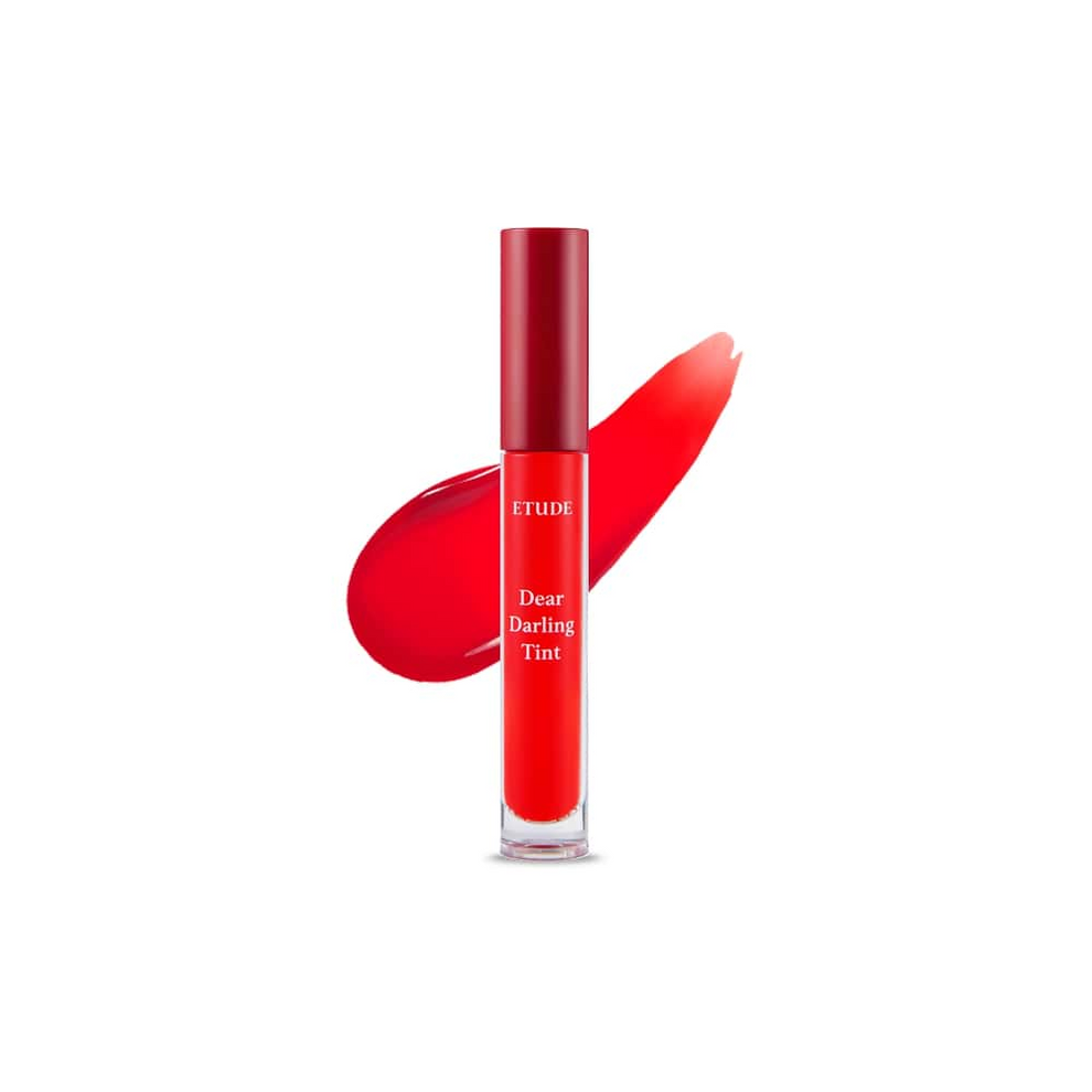 Etude Dear Darling Water Gel Tint nga BASSKO për buzë me ngjyrë të gjallë dhe shkëlqim natyral