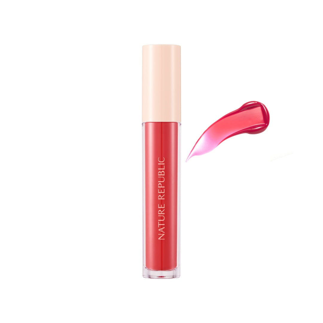 Nature Republic By Flower Water Gel Tint – lip tint me ngjyrë të freskët dhe hidratim natyral nga Bassko.