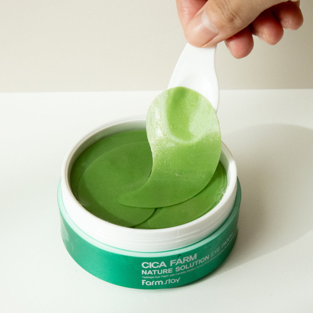 Patch për sy Farmstay Cica Farm Nature Solution nga BASSKO – hidraton, qetëson dhe redukton shenjat e lodhjes rreth syve.