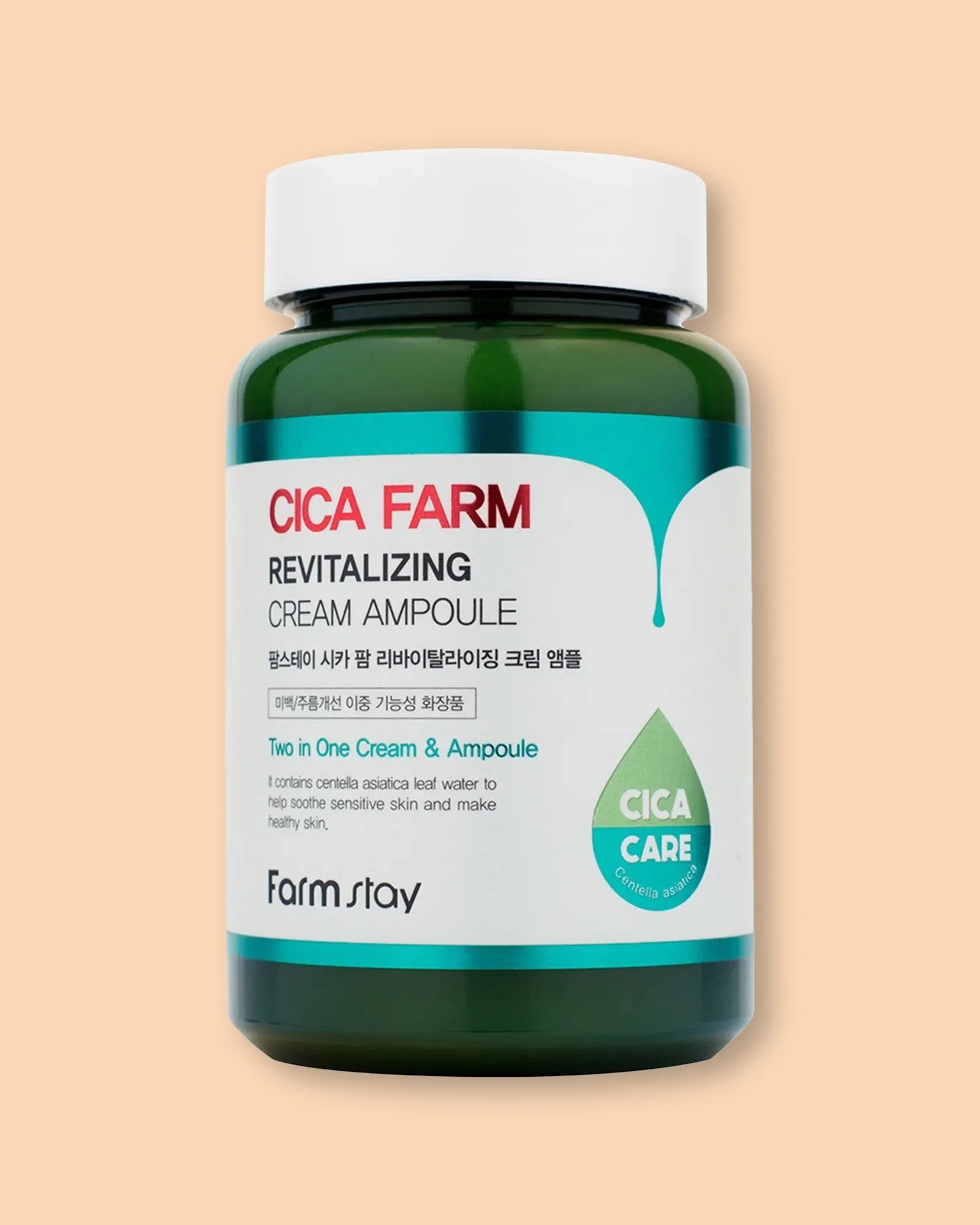 Ampulë krem Farmstay Cica Farm Revitalizing nga BASSKO – rigjeneron, qetëson dhe i jep lëkurës energji e vitalitet.