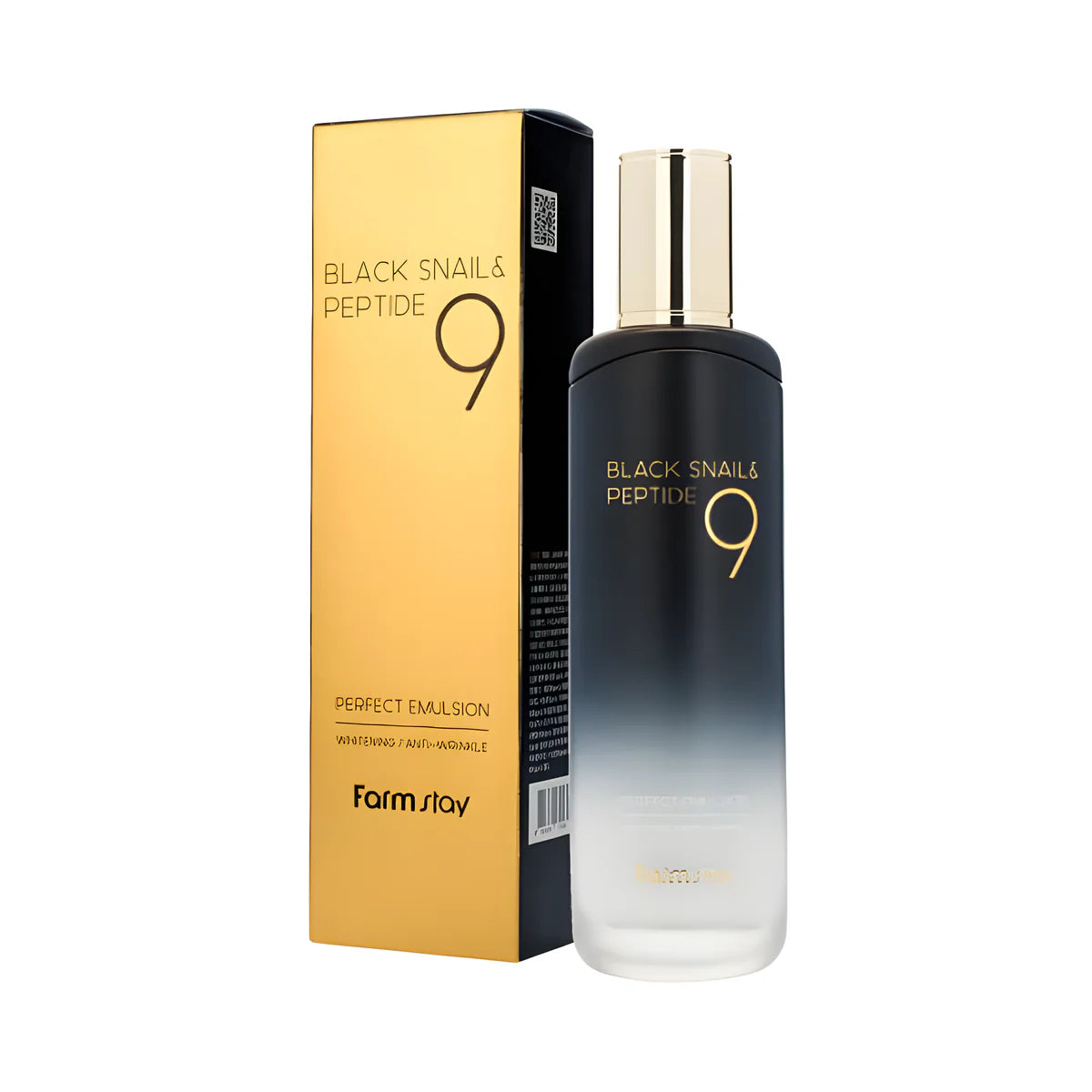Emulsion Farmstay Black Snail & Peptide9 Perfect nga BASSKO – hidraton, ushqen dhe përmirëson elasticitetin e lëkurës me efekt rinor.