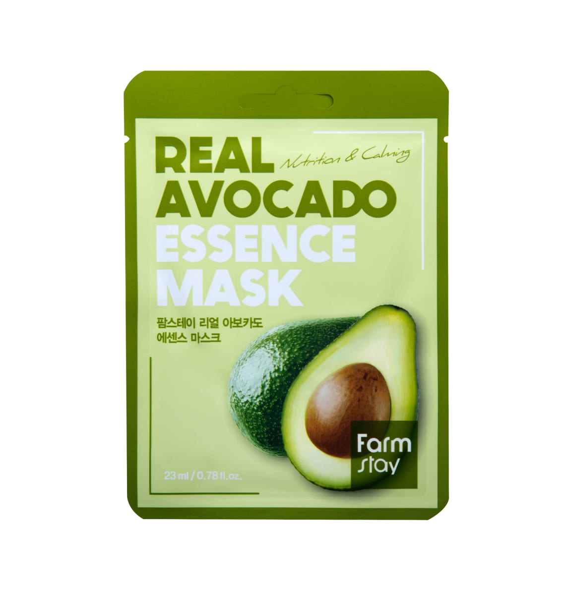 Maskë fytyre Farmstay Real Avocado Essence nga BASSKO – ushqen, hidraton dhe i jep lëkurës butësi natyrale.