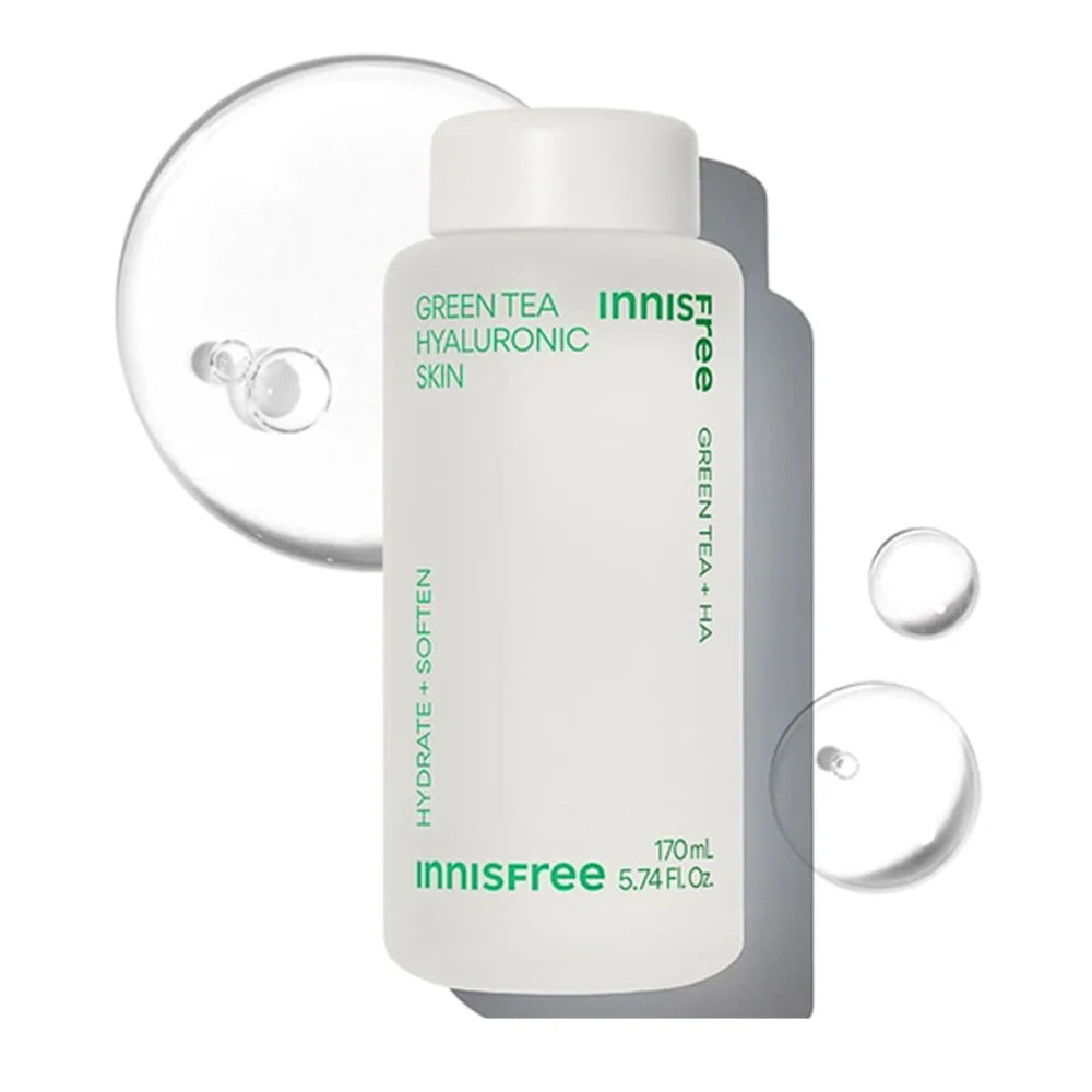 Innisfree Green Tea Hyaluronic Skin nga BASSKO për freskim dhe hidratim të lëkurës