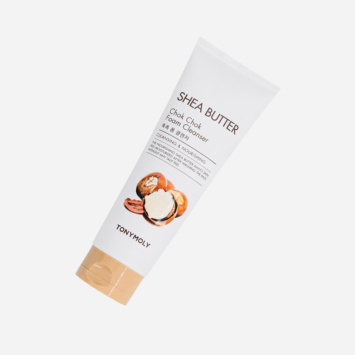 TONYMOLY Shea Butter Chok Chok Foam Cleanser – shkumë pastruese e butë dhe ushqyese me shea butter nga Bassko.