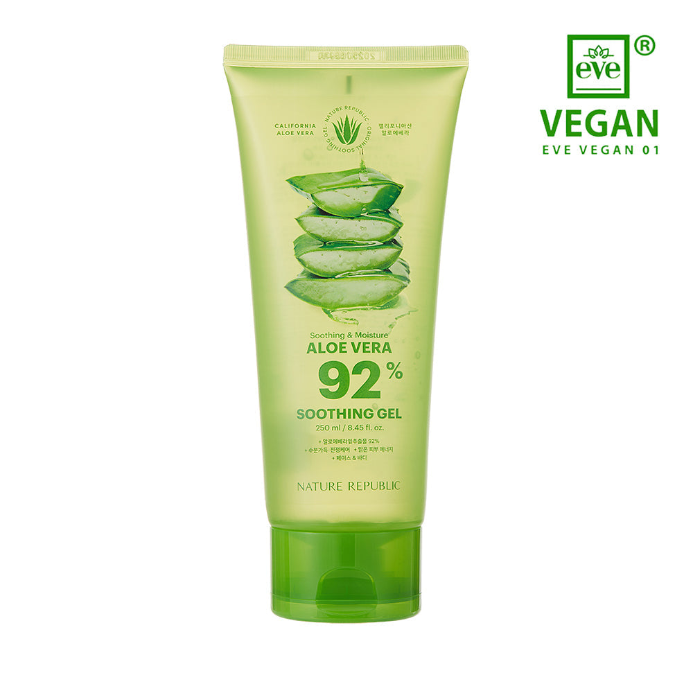 Nature Republic Soothing & Moisture Aloe Vera Soothing Gel 92% – xhel qetësues dhe hidratues me aloe vera nga Bassko.