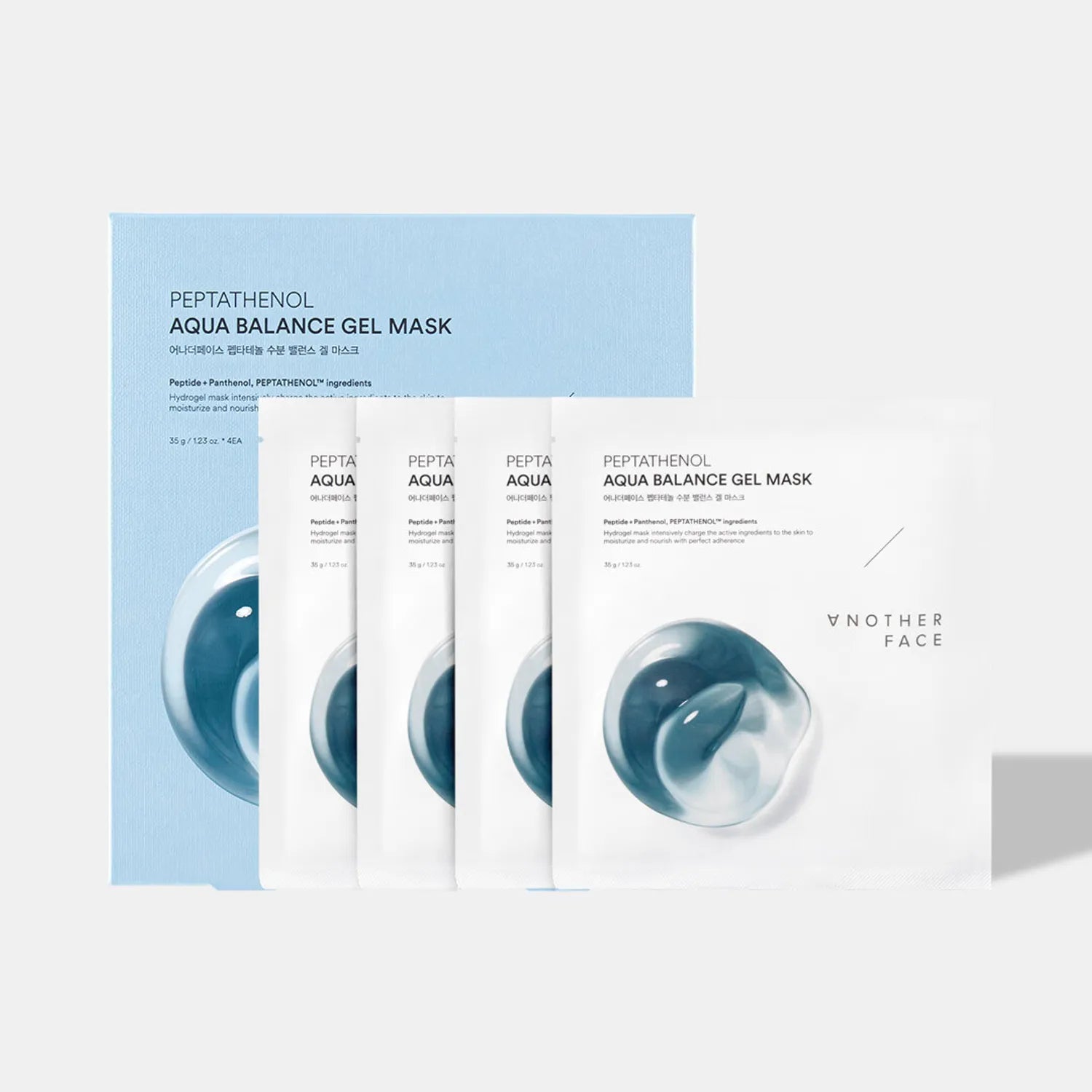 Set me 4 maska hidratuese dhe qetësuese për lëkurë të freskët nga Bassko