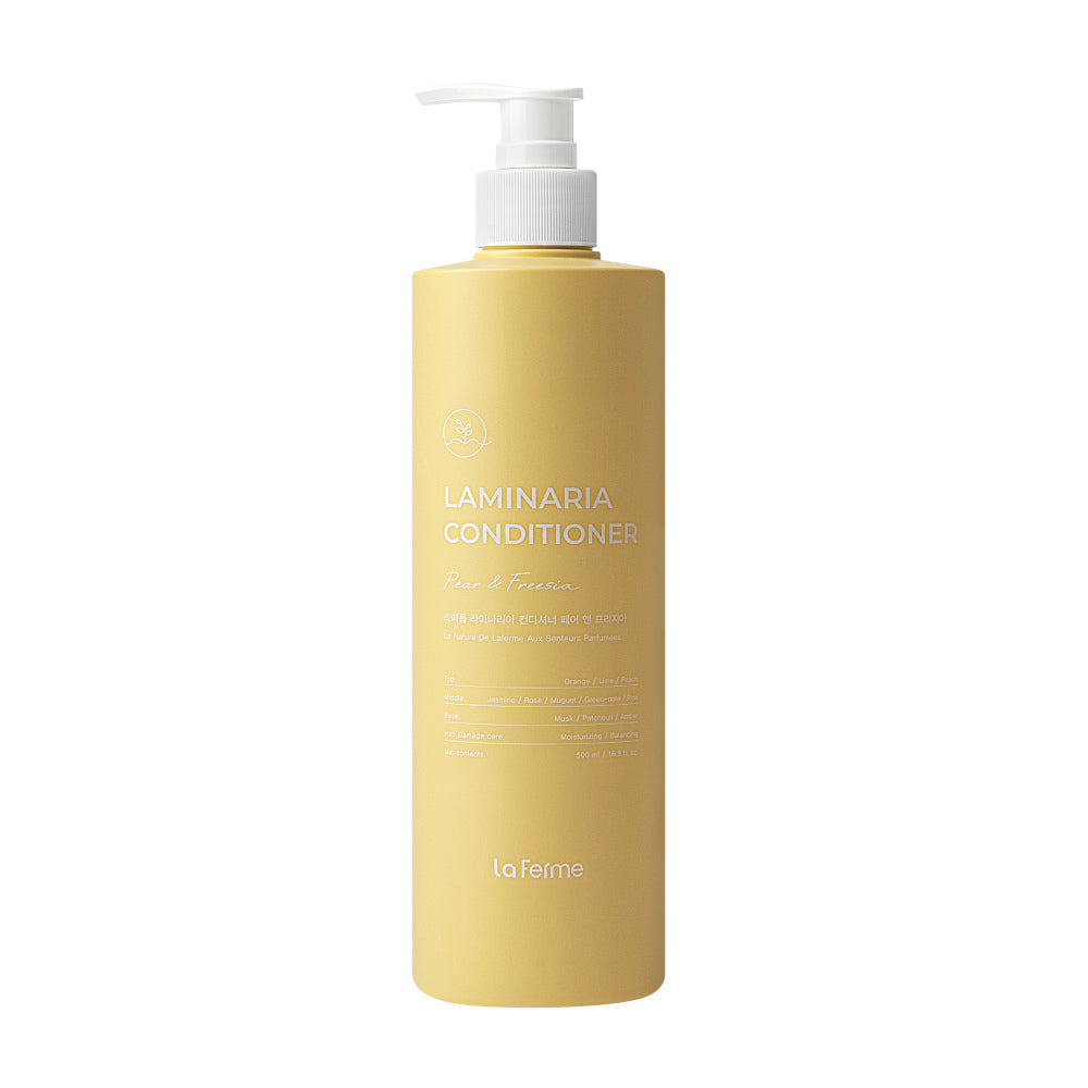 LaFerme Laminaria Conditioner 500ml (Pear & Freesia, White Musk, Pine & Eucalyptus) – balsam flokësh ushqyes me aroma natyrale për butësi dhe shkëlqim nga Bassko.