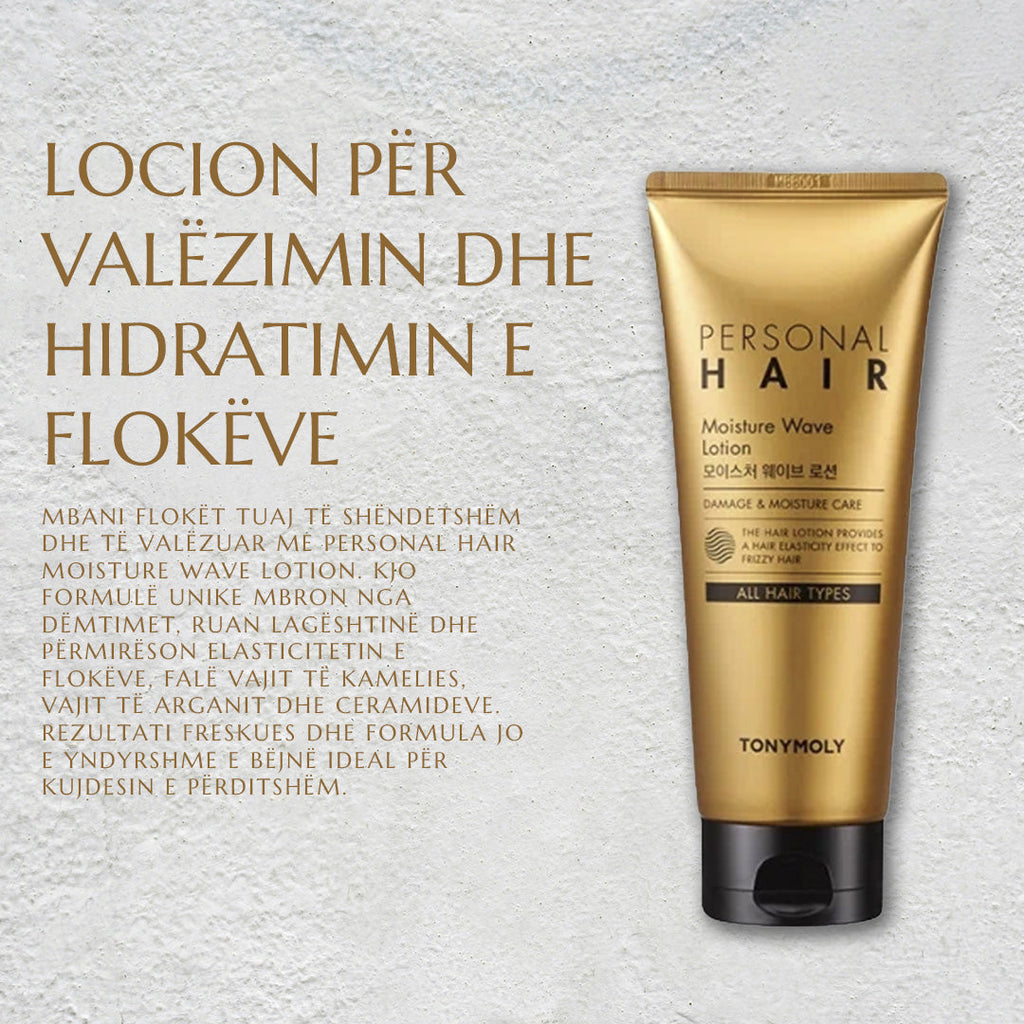 TONYMOLY Personal Hair Moisture Wave Lotion – locion ushqyes dhe hidratues për flokë të shëndetshëm nga Bassko.